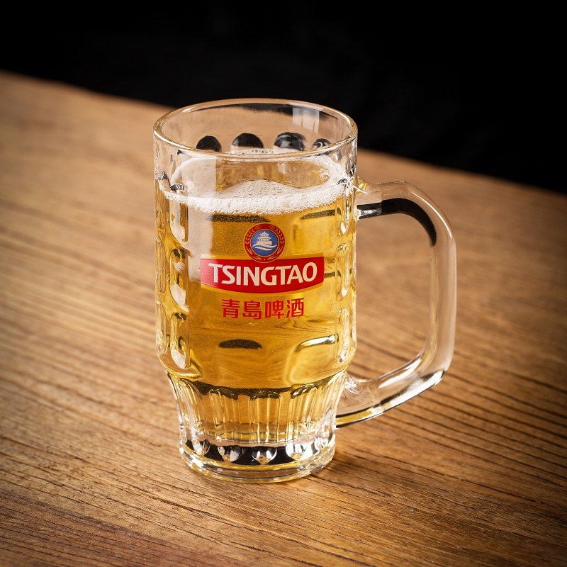 日式威士忌玻璃酒杯白占边嗨棒杯日料店酒吧专用啤酒杯子定制LOGO