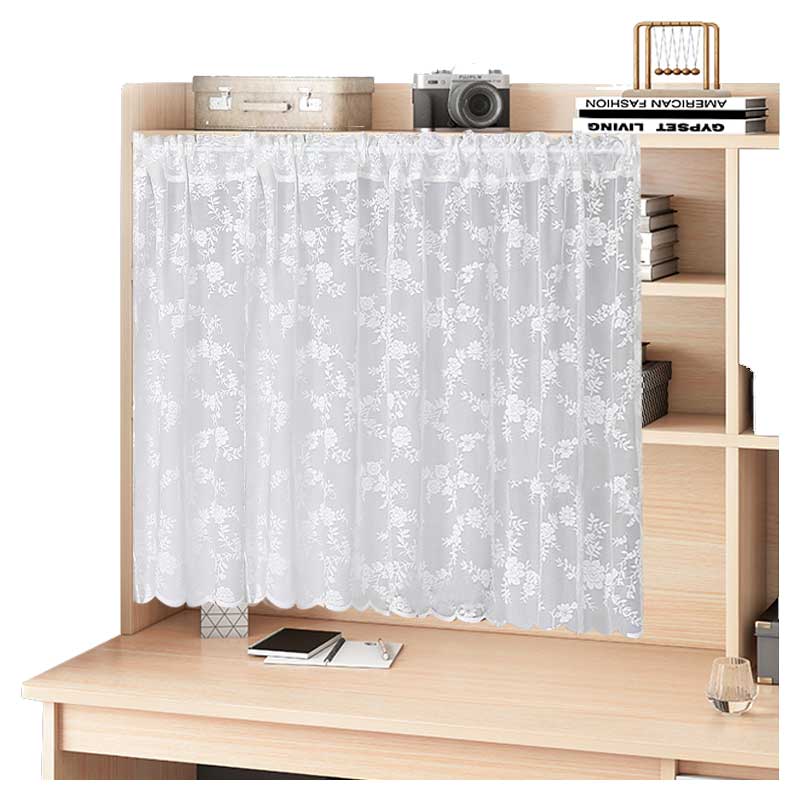 置物架帘挂帘书架遮挡帘免打孔布艺拉帘多层落地收纳架防尘帘窗帘