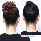 假发逼真大发圈假发发圈橡皮筋发包盘发拉花小丸子花苞女头花蓬松