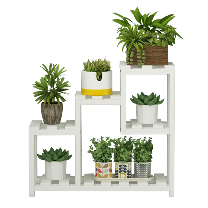 窗台花架子办公室桌面多层室内置物架实木阳台飘窗多肉绿萝花盆架
