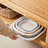 可折叠脸盆家用学生宿舍洗衣洗脚大小号压缩便携式 旅行塑料盆洗脸