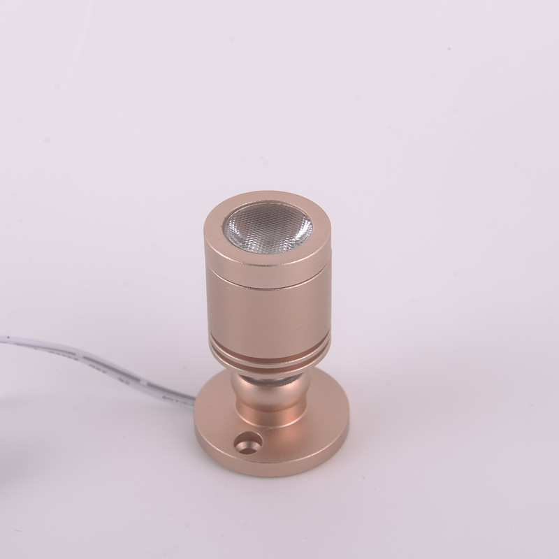 LED明装迷你1W3W小射灯珠宝柜台手办模型柜可粘贴酒柜书柜聚光灯