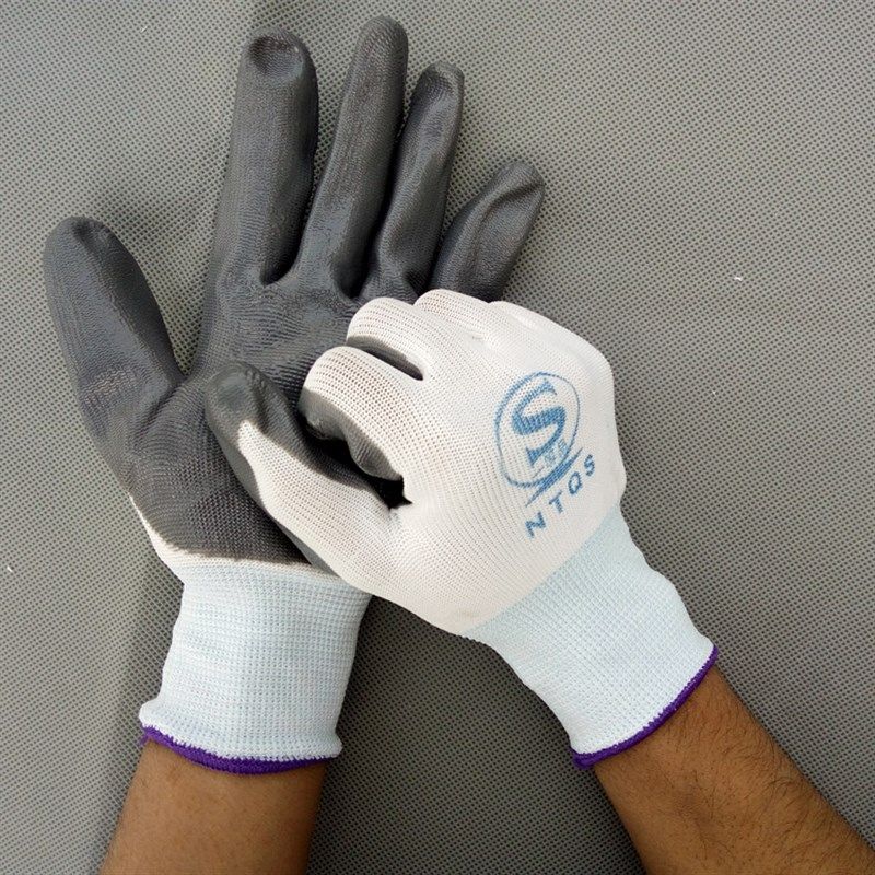 12双 尼龙丁腈手套 挂胶浸胶防滑耐用耐油劳保工作防护手套