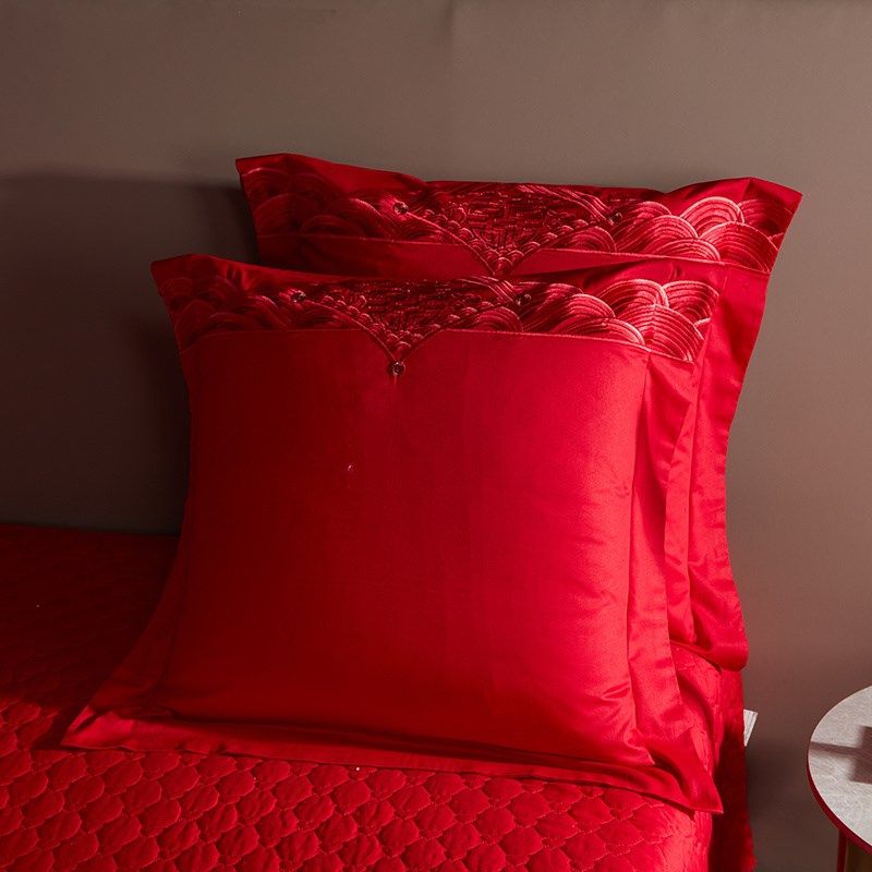 小林寝饰婚庆四件套大红色龙凤喜字六八十件结婚套件婚嫁床上用品