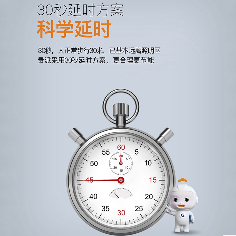 贵派爱眼声控声光控灯泡led声控感应5W灯泡家用智能过楼道走廊白