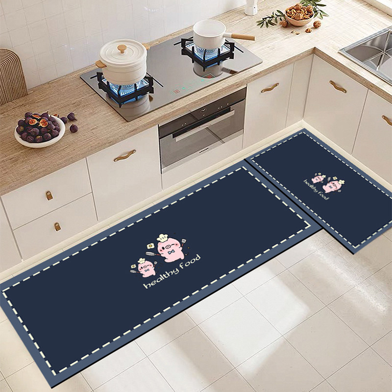 厨房地垫吸水吸油家用防滑地毯卡通可爱进门口可擦耐磨长条脚踩垫,居家布艺,厨房地垫,淘宝优惠券,粉丝福利购,淘宝优惠卷
