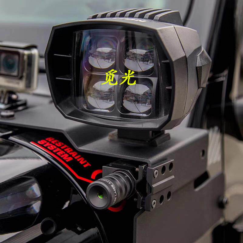 汽车LED改装猛禽FJ牧马人A柱龙版透镜BJ40P远光炮射灯雾灯