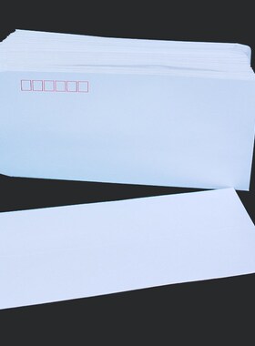 5号白信封加厚DL封前面红框后面空白140克集邮背面没有监制首日封