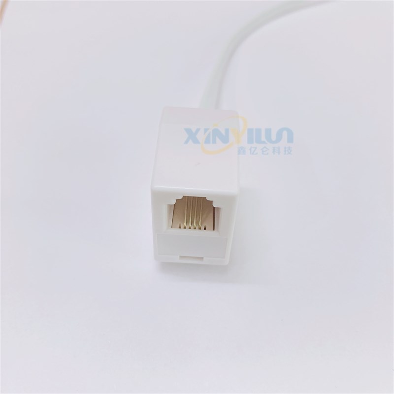 RJ45转RJ11 网络线转电话线 网络转电话 8P8C转6P4C  电话转接头