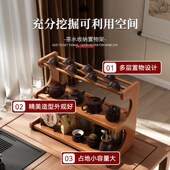 桌面博古架茶台式 茶杯置物架茶室茶具收纳展示架小型紫砂壶摆放架