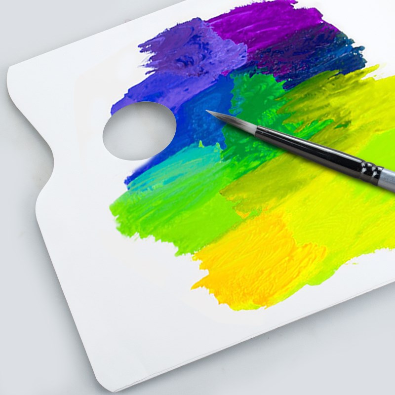 韩竹一次性调色纸美术生专用可撕双面水粉丙烯水彩油画颜料调色本