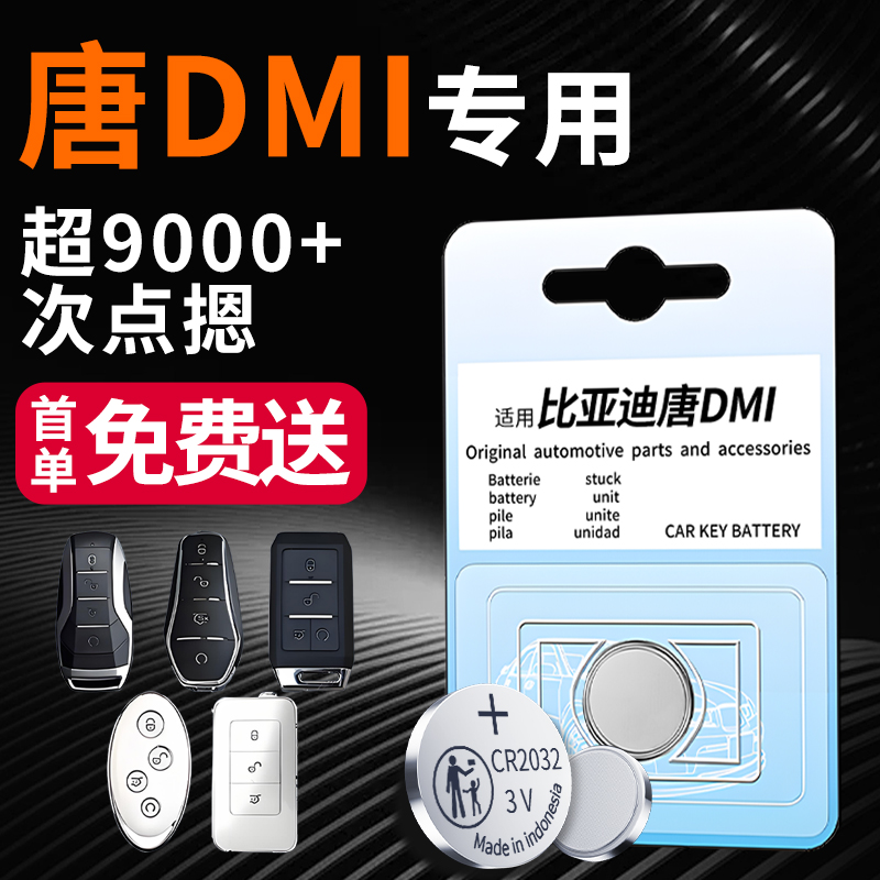 【顺丰包邮】唐dmi专用钥匙电池