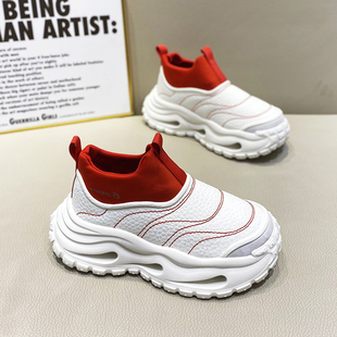 潮鞋2025秋冬新款厚底老爹鞋加绒保暖增高休闲运动鞋时尚百搭潮鞋