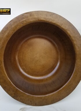 手工加厚铜盆老铜盆发面浴佛盆水盆黄铜火盆SPA足浴盆洗脚泡脚盆