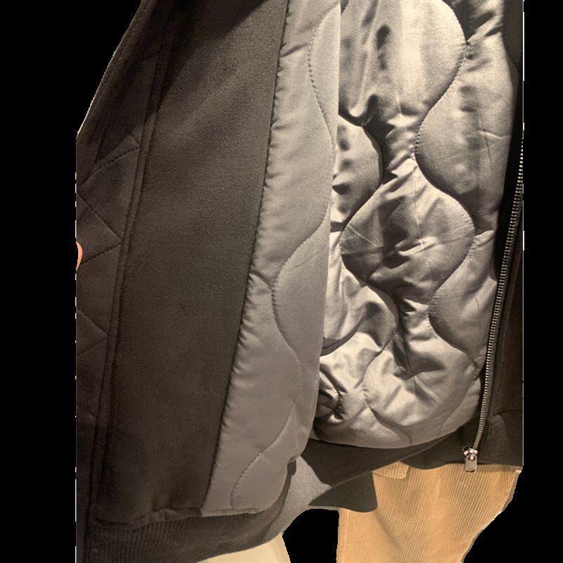 柜529!冬季男装绒面质感棉服衬里加厚夹克ZA6318301 802棉衣外套