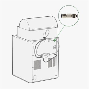 拓TZ竹子3D打印机 X1C/P1P送进料管接头 铁氟龙PTFE管气动快插头