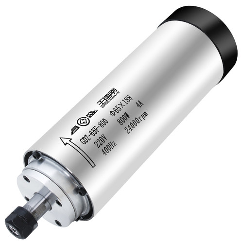 风冷主轴电机800w65mmP4级轴承高速马达钻孔主轴电机雕刻机配件