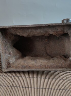 铸铁材质黄河大铁牛微型版摆件民俗怀旧工艺雅居茶社客厅实用收藏