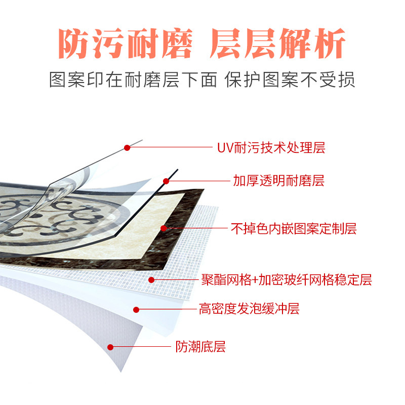电梯轿厢地板PVC电梯地毯地垫地胶定制logo图案仿大理石耐磨防水