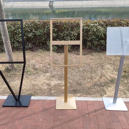 指示牌引路牌立式水牌告示牌A3金色展示架酒店导向牌A4立牌展示牌