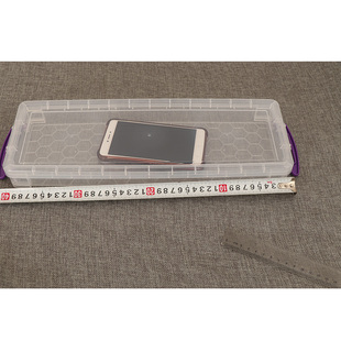 超长透明塑料油画水粉笔画刷桌面文具毛笔笔盒鱼漂渔具浮标收纳盒