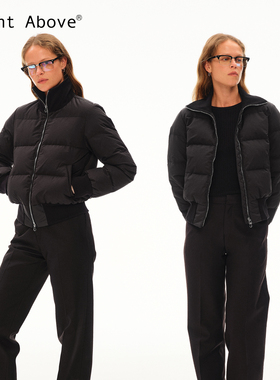 Right Above 针织加厚护脖羽绒服防泼水收腰短款羽绒服冬保暖外套