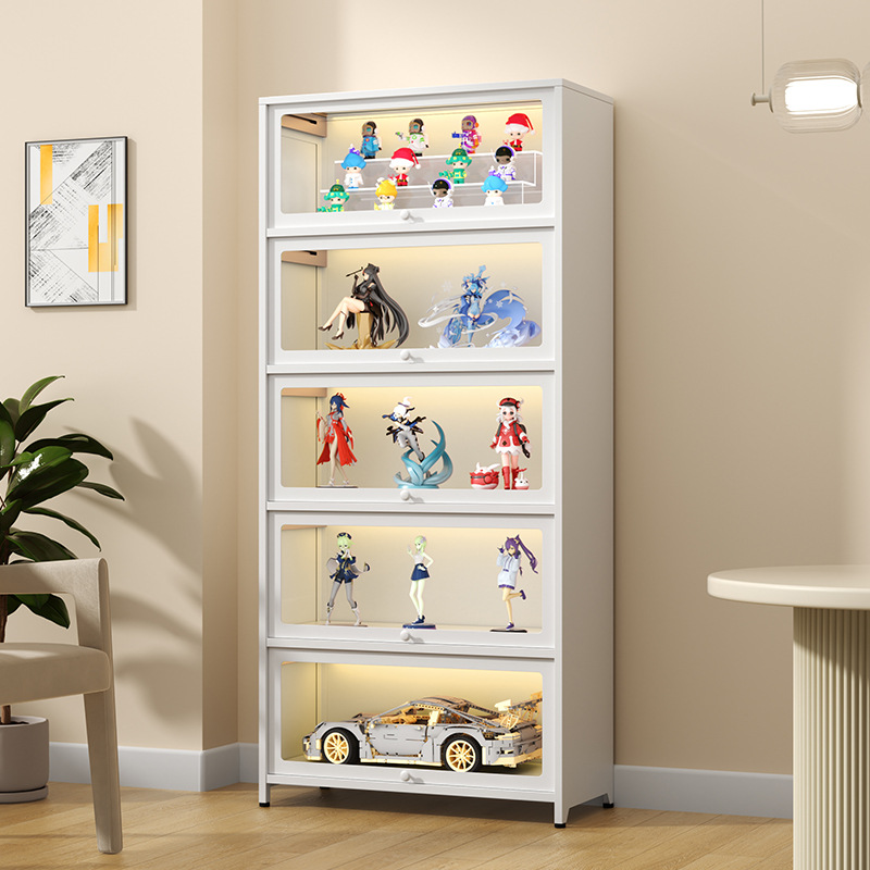 乐高防尘柜玻璃展示柜手办柜透明落地模型展示架陈列架收纳柜书柜