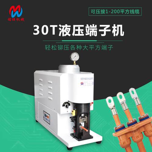 厂家直供30T液压端子剥线机充电桩线束大平方电缆线接机电动