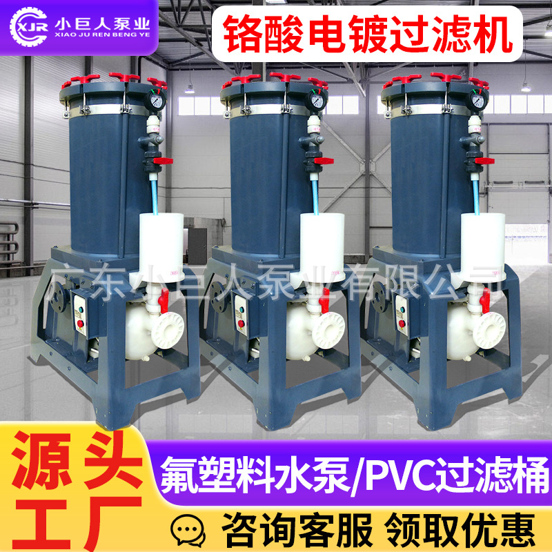 厂家供应 铬酸电镀过滤机化工液体分离PVC耐酸碱防腐蚀滤芯过滤器