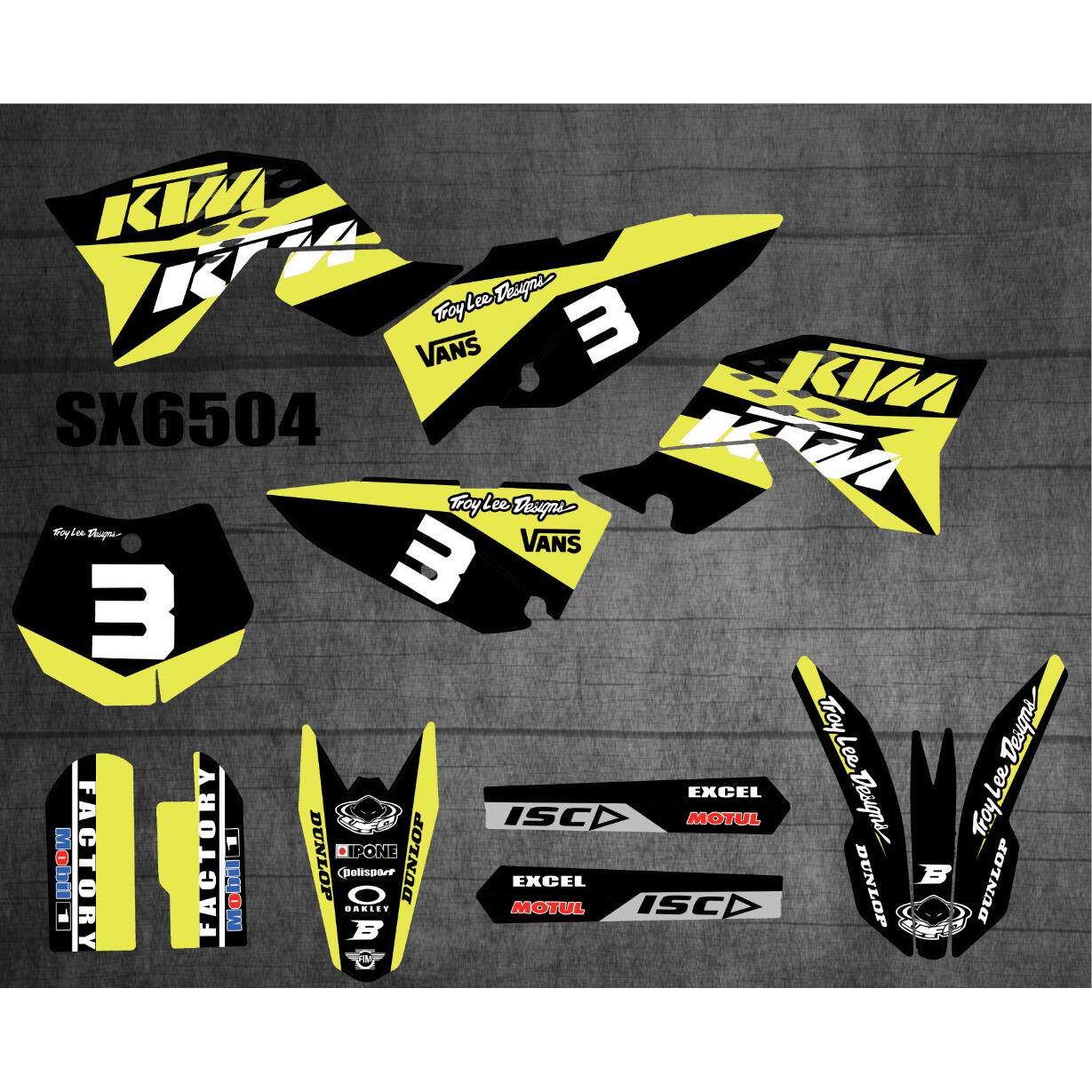 越野摩托车 适用于KTM09-15 SX65贴条 装饰贴 车贴 贴花