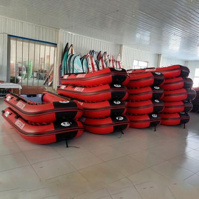 定制招投标抗洪防汛加厚充气橡皮艇船艇舟带挂机马达