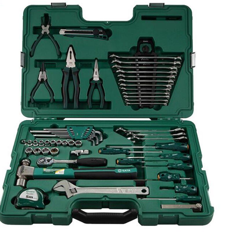 世达09516机械设备维修组套80件棘轮扳手螺丝批套筒活扳手09517