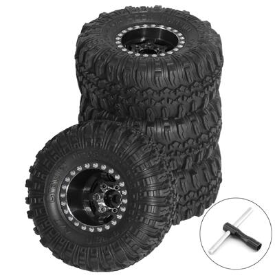 1/18 TRX4M路虎烈马1.0英寸轮胎轮毂 攀爬车铝合金轮毂 SCX24 FMS