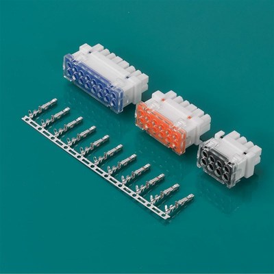 5557防水连接器汽车电动车公母头2*2P/16P胶壳端子线束控制器插头