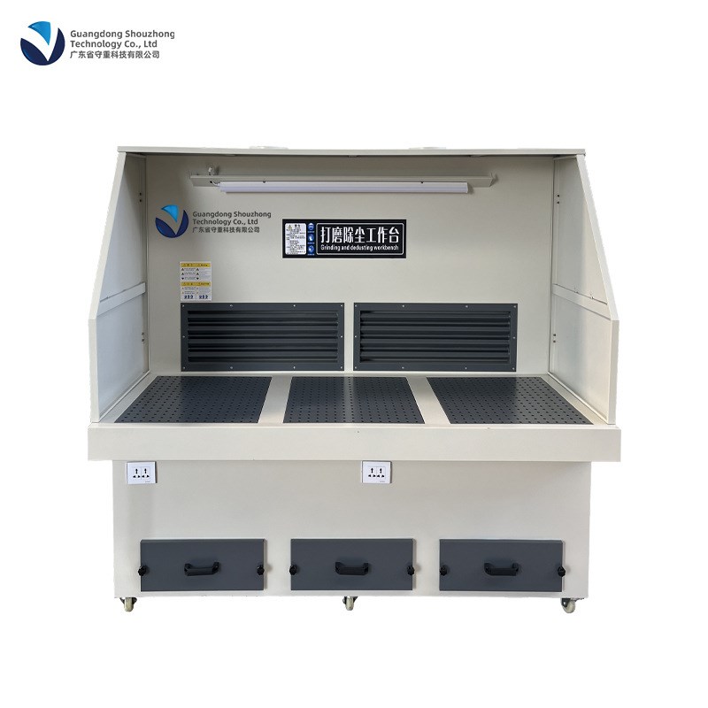 定制打磨除尘工作台五金抛光去毛刺吸尘台石材木工粉尘脉冲收集柜