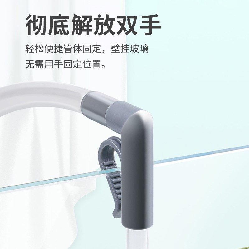 鱼缸换水神器抽水虹吸小型缸吸便器软管手动排水管手捏养鱼工具