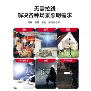 飞碟灯led超亮充电灯泡强光磁吸摆摊超长续航户外应急露营照明灯