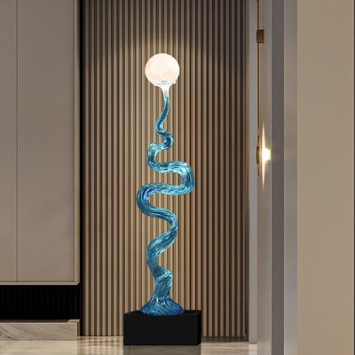 轻奢风生水起高档艺术雕塑摆件玄关入户进门入门装饰品高级感