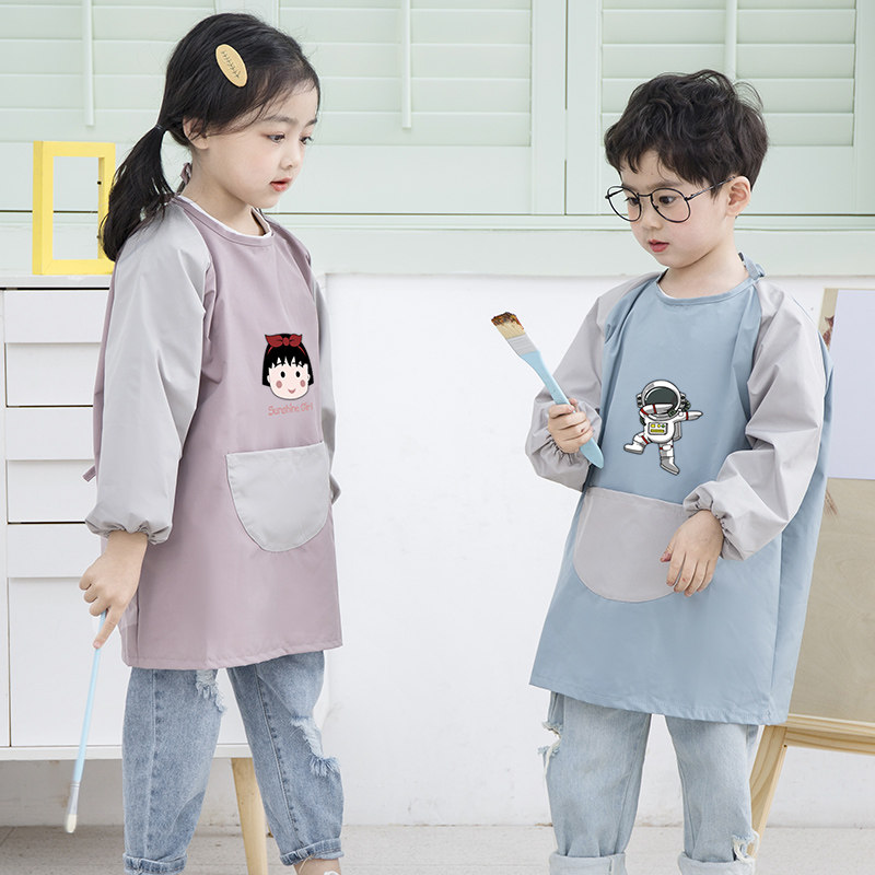 儿童卡通长袖防水罩衣幼儿园宝宝吃饭画画防脏围裙反穿衣定制logo,童装/婴儿装/亲子装,反穿衣/罩衣,淘宝优惠券,粉丝福利购,淘宝优惠卷