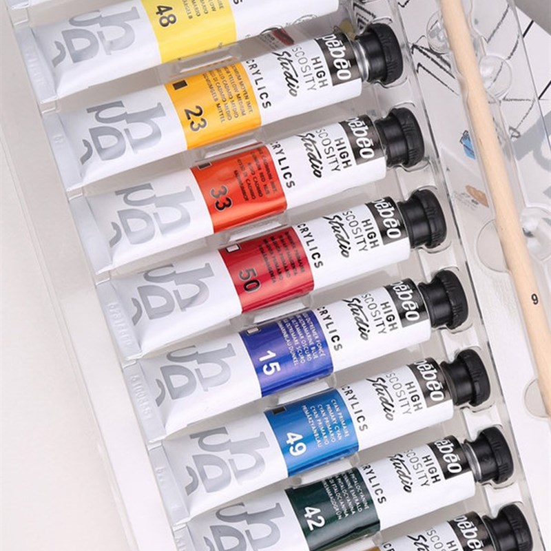 法国贝碧欧pebeo丙烯颜料专业套装10色20色30色40色墙绘手绘颜料