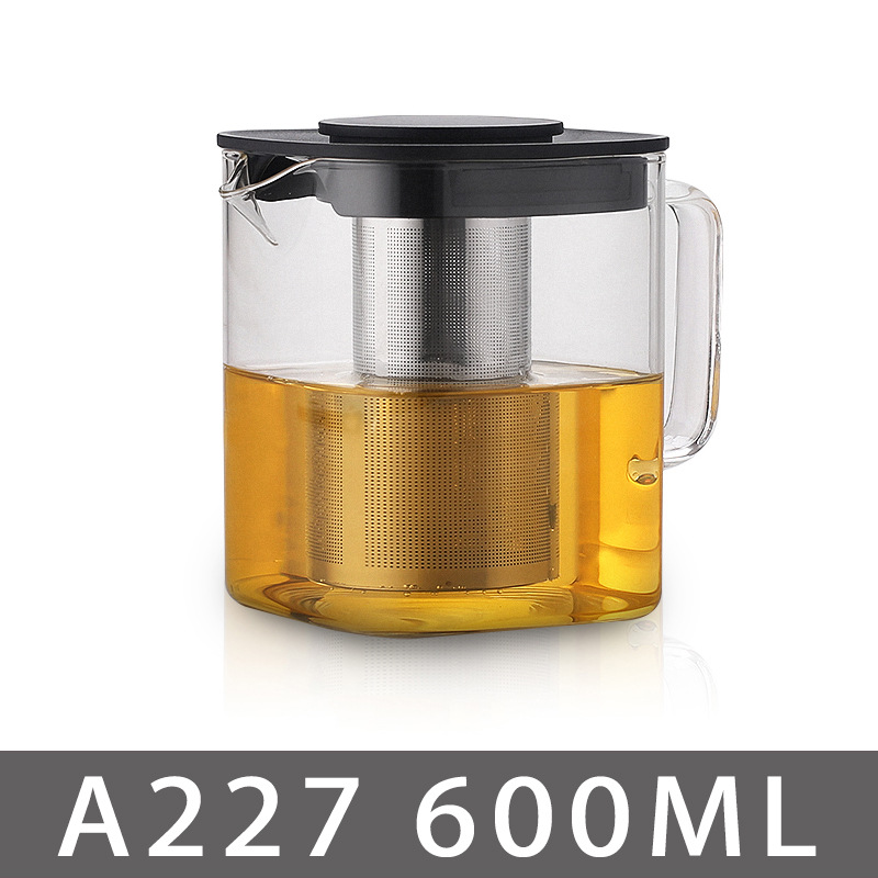 泡茶壶可明火直烧耐热玻璃壶煮茶直火烧水壶黑晶炉专用加热泡水壶