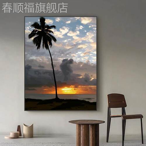 客厅入户玄关装饰画侘寂风2023新款挂画主卧主卧背景墙装饰