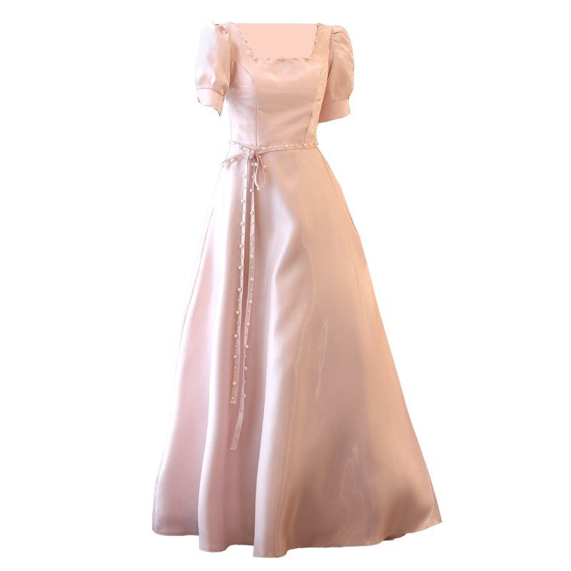 伴娘服女2024新款冬季姐妹团礼服小个子高级感缎面气质显瘦伴娘裙