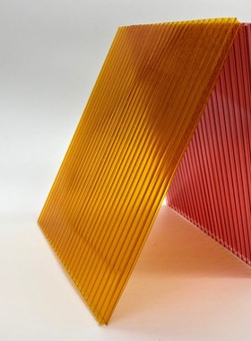 pc阳光板红色婚礼现场展览道具装饰绿色蓝色紫色中空橙色乳白黄色