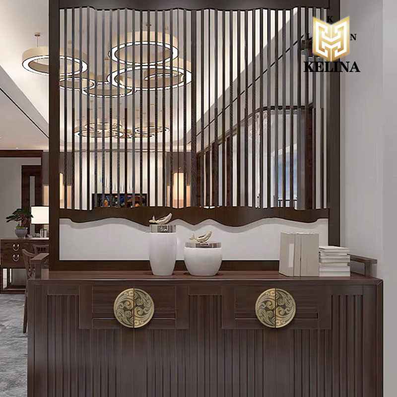 新中式拉手仿古橱柜门把手五金衣柜拉手抽屉锌合金柜门拉手古典