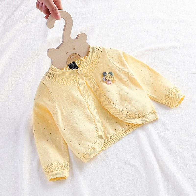 宝宝针织开衫纯棉女童空调衫新生婴儿小外套公主毛衣披肩春夏薄款,童装/婴儿装/亲子装,毛衣/针织衫,淘宝优惠券,粉丝福利购,淘宝优惠卷