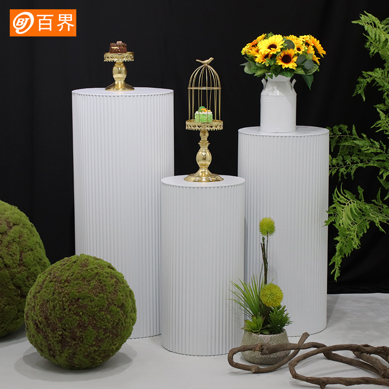 铁艺烤漆商场橱窗展示台服装店铺产品陈列架中岛桌落地展览台摆件