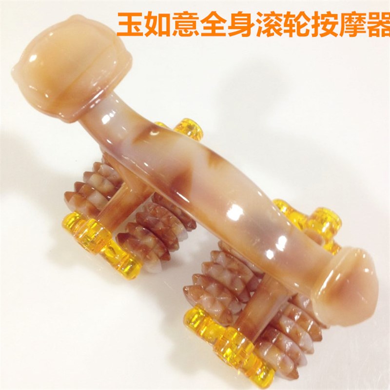月球车多功能滚轮手动养生按摩腹部背部腰部脚部腿部全身按摩器
