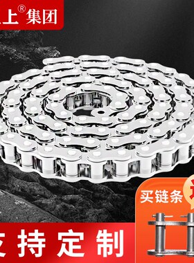 304不锈钢传动输送单双排链条3分06B4分08B5分10A6分12A1寸16A20A