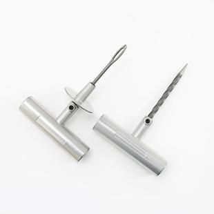 补胎工具盒金属把手补胎针胶条插送工具汽车轮胎应急修补工具套装